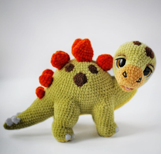 Set 5 in 1, dinosaur crochet pattern, crochet animal, crochet amigurumi, dinosaur toy - crochetpattern