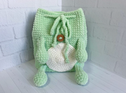 Frog Plush Backpack - crochetpattern