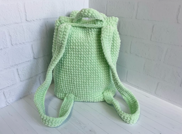 Frog Plush Backpack - crochetpattern