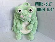 Frog Plush Backpack - crochetpattern