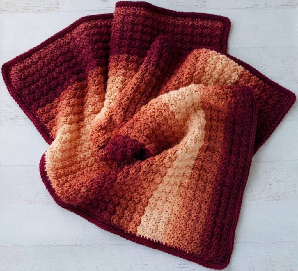 Crochet Sedge Stitch Baby Afghan