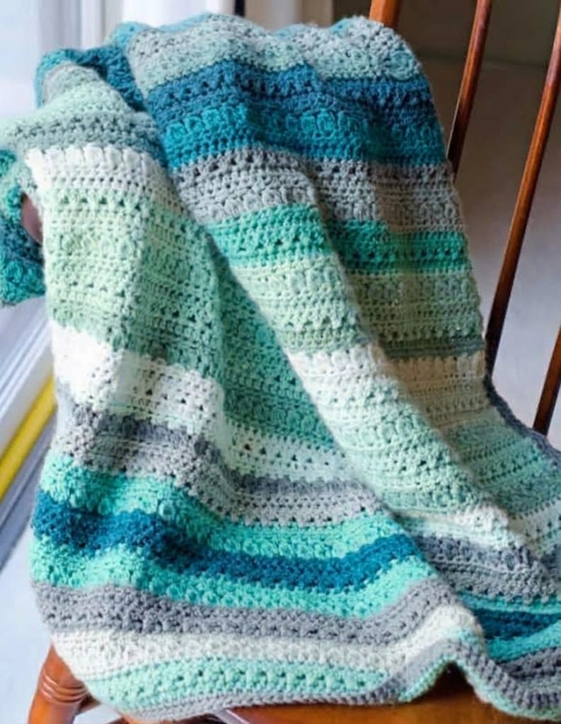 Fields and Furrows Crochet Afghan