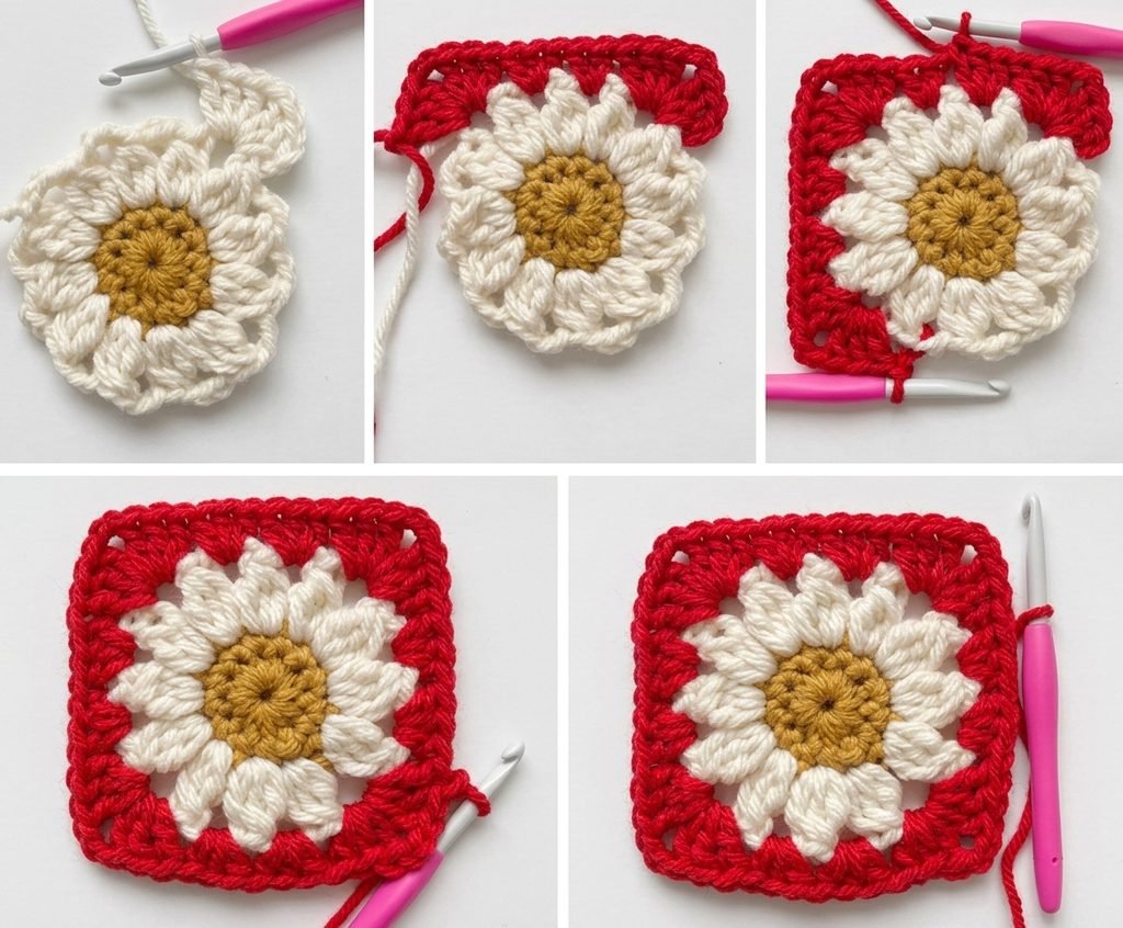 Granny Square Crochet Pattern