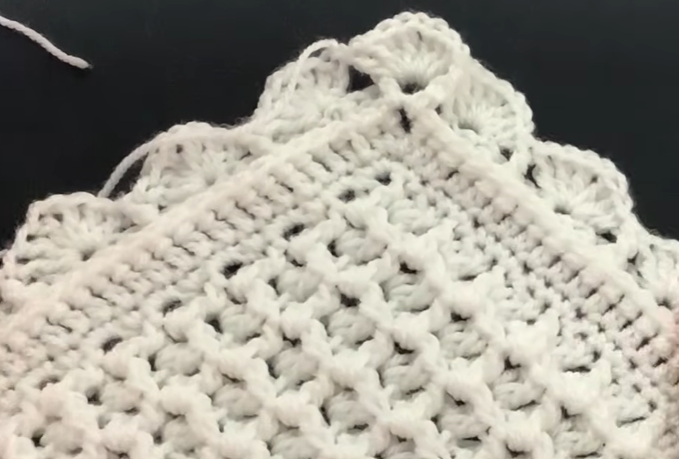 Snowdrop Stitch Baby Blanket
