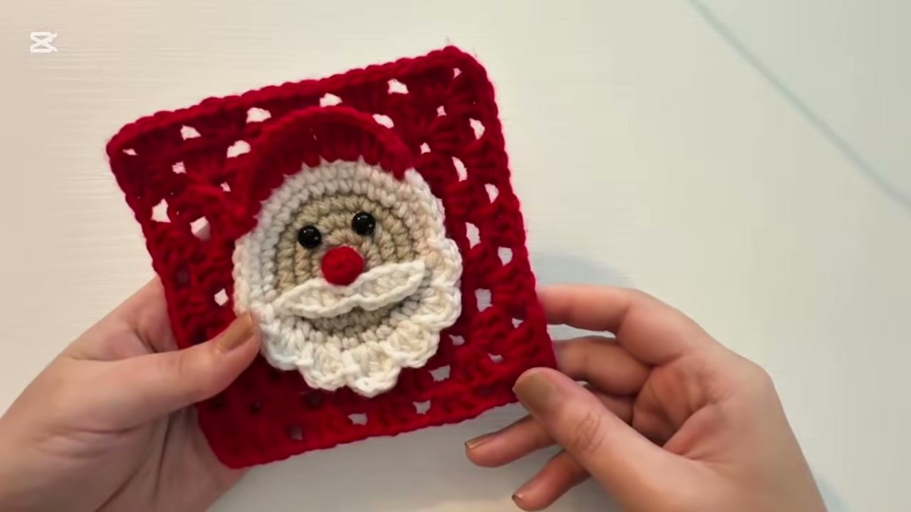 Crochet Santa Granny Square
