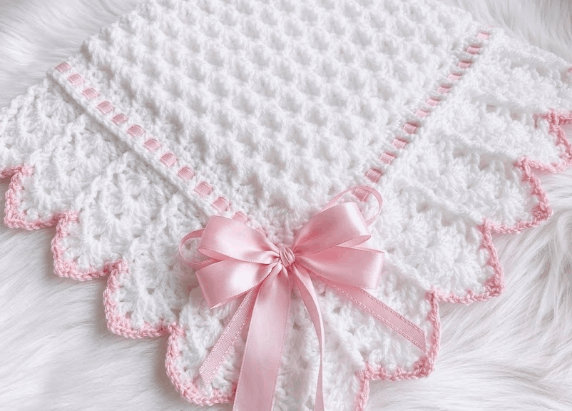 Snowdrop baby blanket