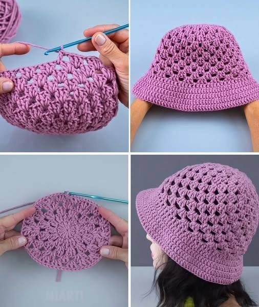 Crochet Hat Patterns: Free Adult Bucket Hat