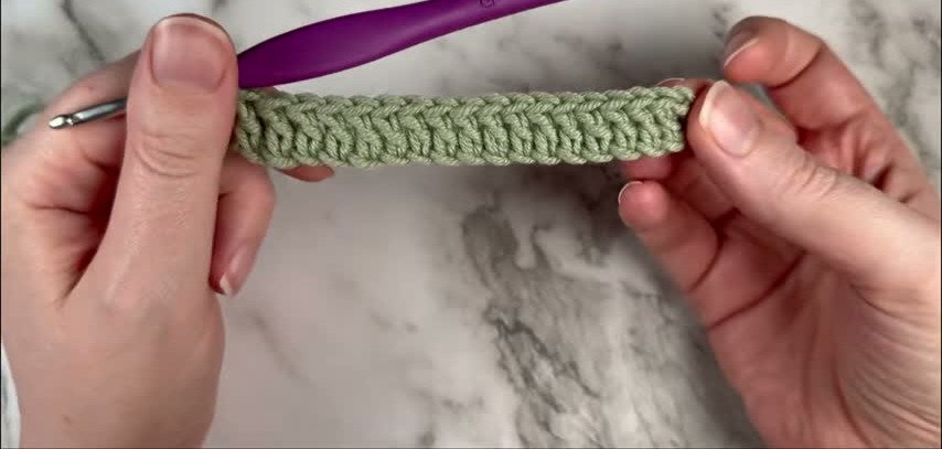 Crochet basketweave stitch
