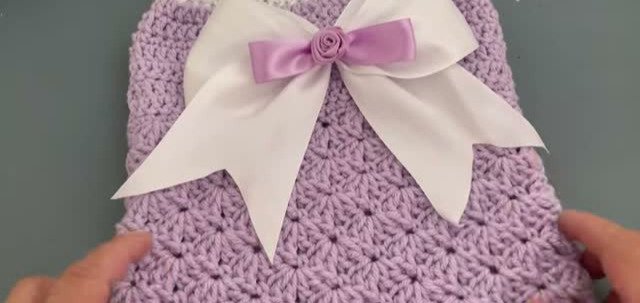 Crochet easy dog sweater dress