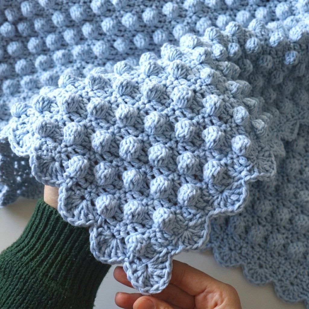 Crochet Bubble Blanket Pattern: Free Baby Blanket
