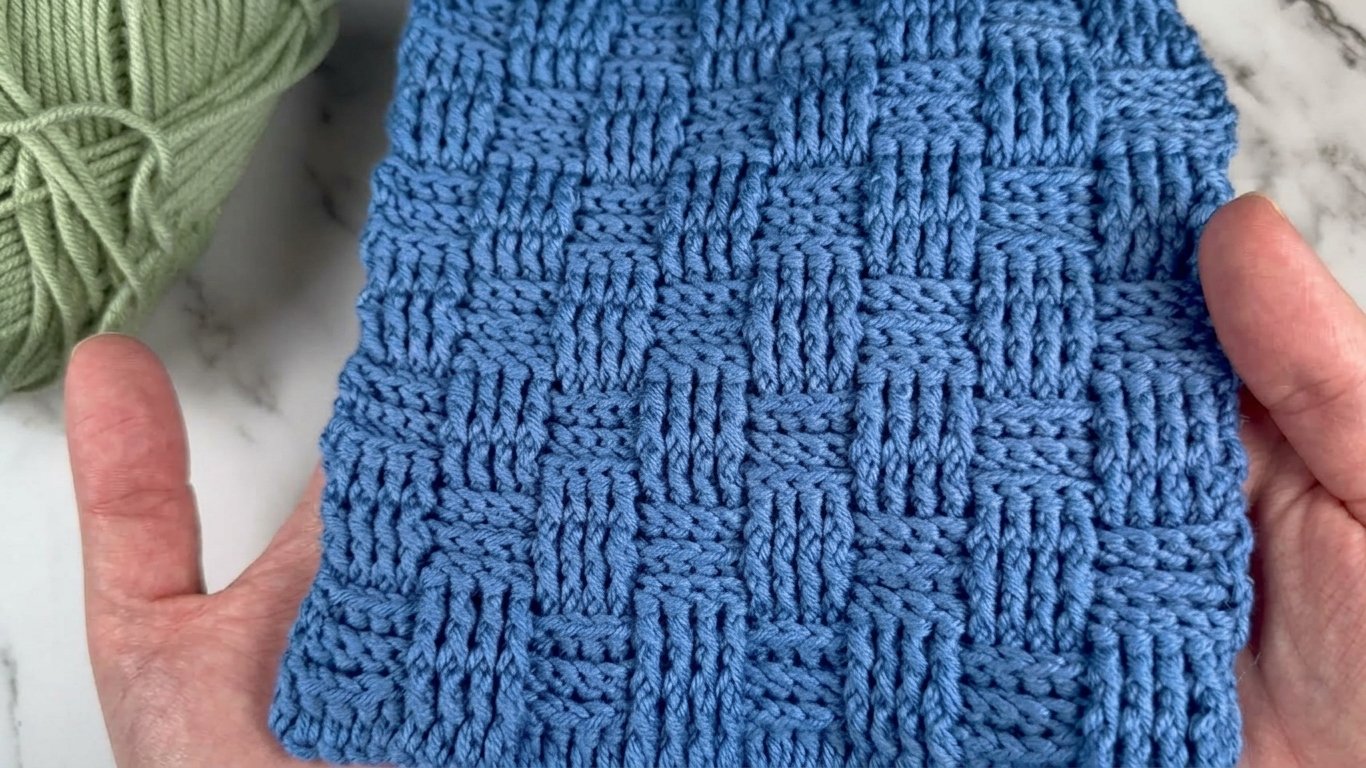 Crochet basketweave stitch